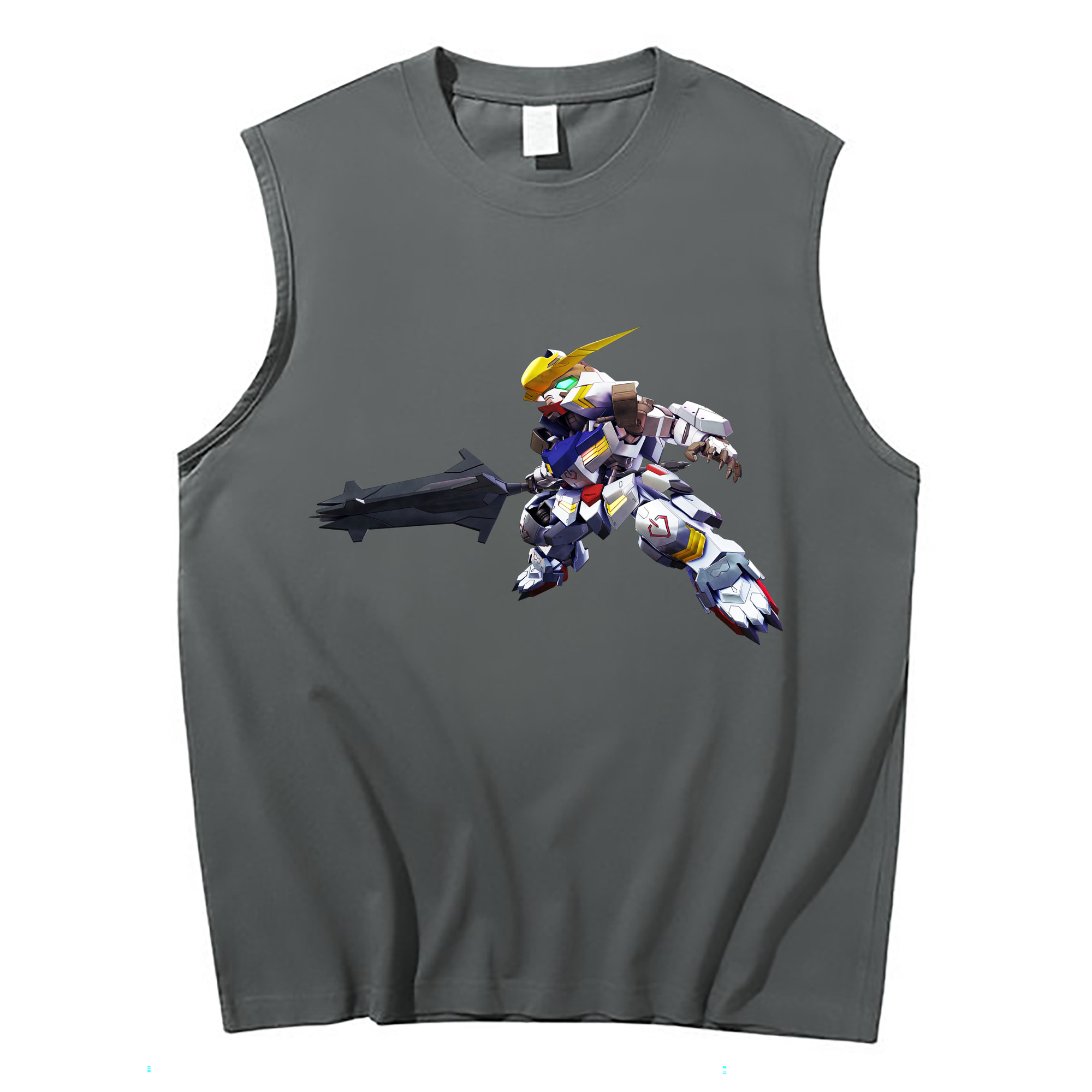 （画像用） 機動戦士ガンダム Mobile Suit Gundam コットン100％タンクトップ（フロントプリント）